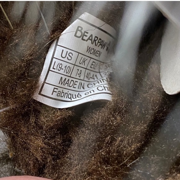 Bearpaw Plush Slippers Leopard Print Faux Fur Slides Brown Size Large 9/… - Picture 6 of 8